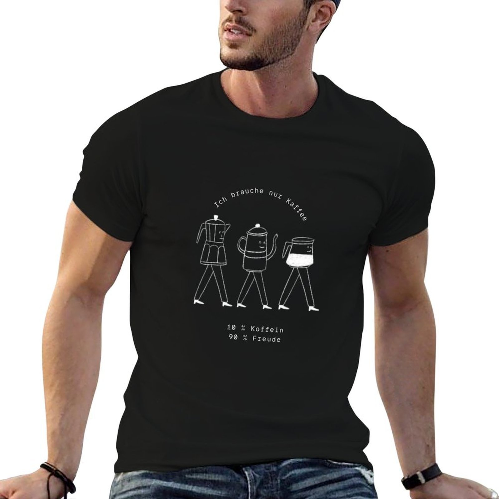 Coffee Equipment In China - T-shirt avec illustration d'un équipement à