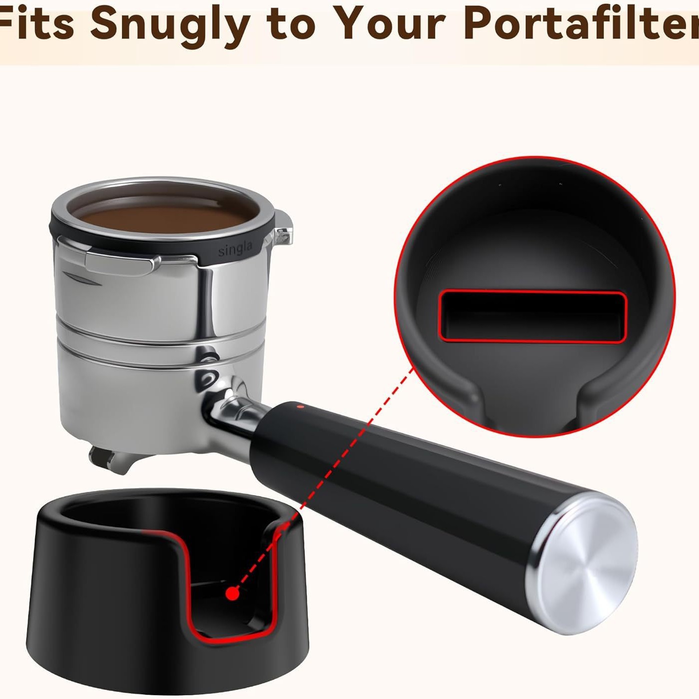 Equipment Of Coffee Machine - Support de porte-filtre en silicone et