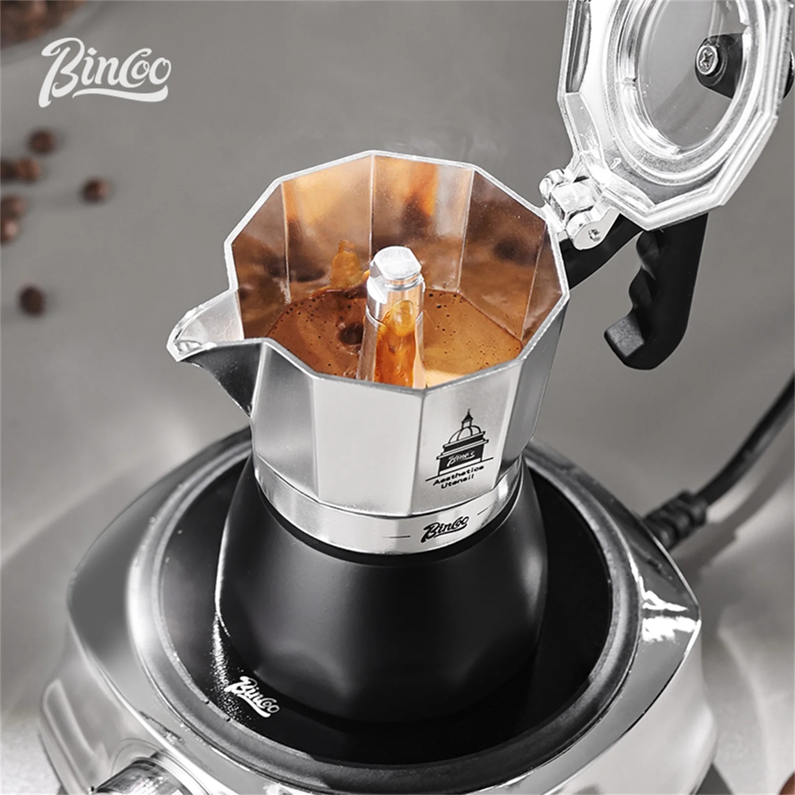 BINCOO Pot Moka à Double Valve - Equipment Of Coffee Machine avis et prix