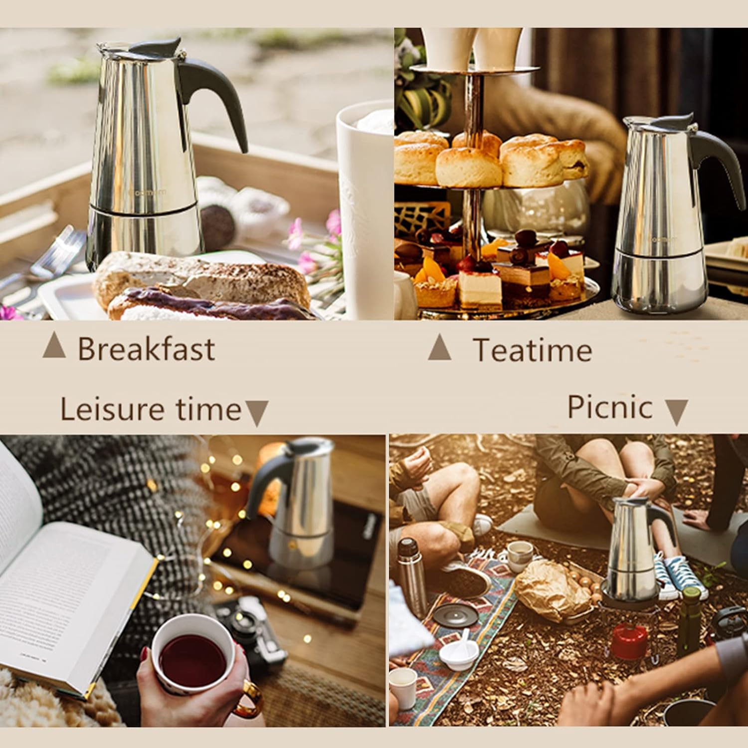 4/6/9 Tasses Moka Pot Caffe Ma - Equipment Of Coffee Machine avis et prix